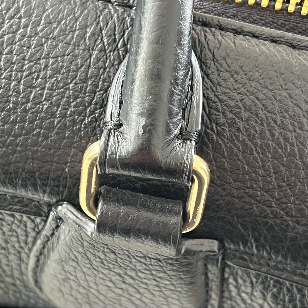 Coach Pebble Leather Large Bennett Satchel Crossbody Bag Black Style F31376 - Picture 12 of 12